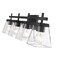 Z-Lite Lauren Vanity, 4-Light, 30.5 In.W x 6.5 In.L x 8.5 In.H, Matte Black/Clear 819-4V-MB - alternate 8